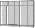FORTE Schwebet&uuml;renschrank Schwebet&uuml;renschrank Rondino in Sandeiche wei&szlig; Hochglanz