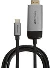 Verbatim USB-C auf HDMI 4K USB-Adapter, Anschluss von USB-C oder Thunderbolt