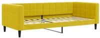 vidaXL G&auml;stebett 90 x 200 cm Tagesbett Gelb 90x200 cm Samt G&auml;stebett...