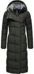 Ragwear Wintermantel Pavla Long extralanger Winterparka mit Teddyfutter und Kapuze