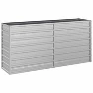 vidaXL Hochbeet Garten-Hochbeet 160x40x77 cm Verzinkter Stahl Silber (1 St)