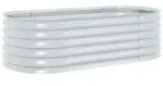 vidaXL Hochbeet Garten-Hochbeet 160x80x44 cm Verzinkter Stahl Silbern (1 St)