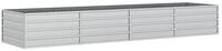 vidaXL Hochbeet Garten-Hochbeet 320x80x45 cm Verzinkter Stahl Silber (1 St)