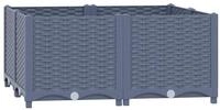 vidaXL Hochbeet Hochbeet 80x80x38 cm Polypropylen (1 St)