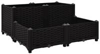 vidaXL Hochbeet Hochbeet 80x80x38 cm Polypropylen (1 St)