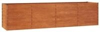 vidaXL Hochbeet, Kr&auml;uterhochbeet Rostig 320x80x77 cm Cortenstahl