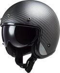 LS2 Motorradhelm OF601 Bob II Carbon Jethelm, integriertes Sonnenvisier