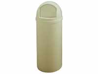 Rubbermaid Abfallbehälter (PE), feuerhemmend 57l HxØ 930x390mm beige...