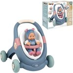 Smoby Lauflernwagen Spielzeug Little 3-in-1 Lauflernwagen Baby Puppenwagen...