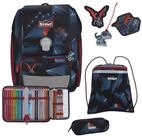 Scout Schulrucksack Scout Genius Schulranzen-Set 4 teilig Exklusiv LED Gravity