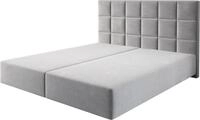 DELIFE Bettgestell Dream-Fine, Mikrofaser Grau 180x200 cm
