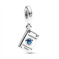 Pandora Charm-Einh&auml;nger Aufklappbarer Charm Anh&auml;nger Reisepass aus 925er...