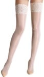 Wolford Halterlose Str&uuml;mpfe Satin Touch 20 Stay-Ups mit verf&uuml;hrerischem breitem