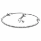 Pandora Armband 599652C01 Schlangen-Gliederarmband Damen Schiebeverschluss...