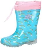 Gummistiefel LICO "Stiefel Power Blinky", M&auml;dchen, Gr. 25, blau, Synthetik, Schuhe