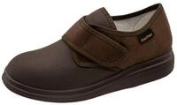 Fischer-Markenschuh Ortho Hausschuh aus Velour mit Stretchmaterial, Weite K,