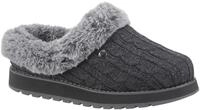 Pantoffel SKECHERS "KEEPSAKES - ICE ANGEL", Damen, Gr. 36, grau (dunkelgrau), Textil,