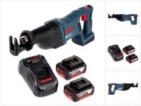 Bosch Professional Akku-Recipros&auml;ge GSA 18 V-Li Akku S&auml;bels&auml;ge 18V + 2x Akku...