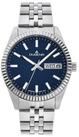 Dugena Quarzuhr Herrenuhr 4461069 Vento, Quarz, blaues Zifferblatt, Edelstahl