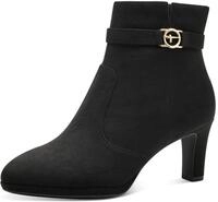 Stiefelette TAMARIS, Damen, Gr. 36, Synthetik Textil, schwarz, Veloursleder,