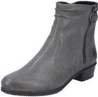 Stiefelette RIEKER, Damen, Gr. 36, grau, Lederimitat, Schuhe Stiefelette, Boots,