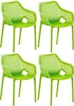 CLP Gartenstuhl Air XL (4er Set, 4 St), Outdoor-St&uuml;hle, mit Wabenmuster