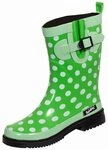 Bockstiegel Regenstiefel Dorin-K hellgr&uuml;n/mul. Gummistiefel