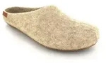 Magicfelt Filzpantoffel Cobuger Fuchsschaf Hausschuh reine Wolle beige 45 EU