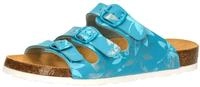 Pantolette LICO "Pantolette Bioline Leave", Damen, Gr. 37, blau, Synthetik,...
