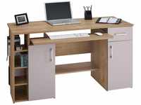 VOGL Möbelfabrik Schreibtisch Tim, mit 5 Fächern und Tastaturauszug, Made in