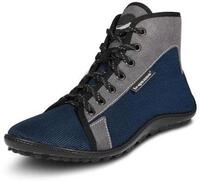 Barfu&szlig;schuh LEGUANO "JASPAR", Damen, Gr. 37, blau (blau, grau), Textil, Schuhe
