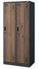 Jan Nowak Mehrzweckschrank Metall Umkleideschrank 80 cm KACPER 2 Abteile