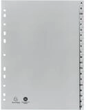 EXACOMPTA Aktenordner Exacompta Ordnerregister Vollformat A-Z grau 20-teilig, 1 Satz