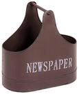HAKU Zeitungsst&auml;nder Zeitungsst&auml;nder braun, vintage-Zeitungsablage, Metall-B 44xH