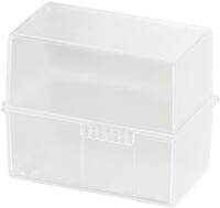 HAN Karteikarten A8 Karteikasten DIN A8 f&uuml;r 200 Karteikarten transparent mit...