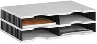 STYRO Briefablage styro 268-0202.98 Sortierstation Styrodoc grau/schwarz mit 4