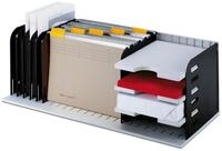 STYRO Briefablage 1 Sortierstation styrorac mit 8 Trennw&auml;nde & 3 Tablare grau/sz