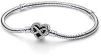 Pandora Charm-Armband PANDORA Moments Armband Unendlichkeit Herz aus Sterlingsilber