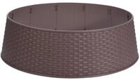 Spetebo Christbaumst&auml;nder Weihnachtsbaum Rock Rattan - 65 cm - Baum St&auml;nder