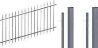 Alberts Metallzaun Chaussee verstellbar, H&ouml;he: 100 cm, Gesamtl&auml;nge: 4 - 10 m,...