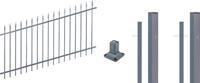 Alberts Metallzaun Chaussee verstellbar, H&ouml;he: 100 cm, Gesamtl&auml;nge: 4 - 10 m,...