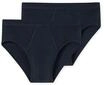 Slip SCHIESSER "Essentials", Herren, Gr. 5, blau (815, navy), Feinripp, Obermaterial: