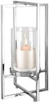 Fink Windlicht NORMAN Windlicht - H.40cm x D.21cm - klar/silber -...