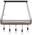Lindby H&auml;ngeleuchte Kirista, Metall, Schwarz IP20, 5 x 15 W LED