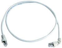 Teleg&auml;rtner RJ45 Patchkabel CAT 6a S/FTP 3.0 m Wei&szlig; Flammwidrig, mit LAN-Kabel,