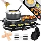 KESSER Raclette, 8 Raclettepf&auml;nnchen, 1500 W, 3in1 Raclette-Grill mit