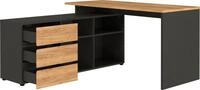 GERMANIA Eckschreibtisch Lissabon, mit integriertem Sideboard, rechts oder links