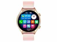 myPhone EL Smartwatch Armbanduhr 1,32Display wasserdicht IP67 Schwarz / Pink