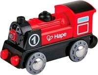 Hape Spielzeugeisenbahn-Lokomotive Batteriebetriebene Lokomotive Nr. 1, mit...