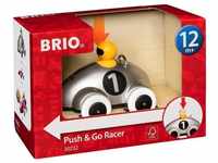 BRIO® Nachziehspielzeug Kleinkindwelt Rollspielzeug Push & Go Rennwagen Silber